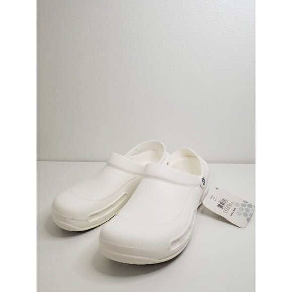 CROCS Bistro Slip Resistant Work Clog in White - Size‎ Men\'s 13 main image 5